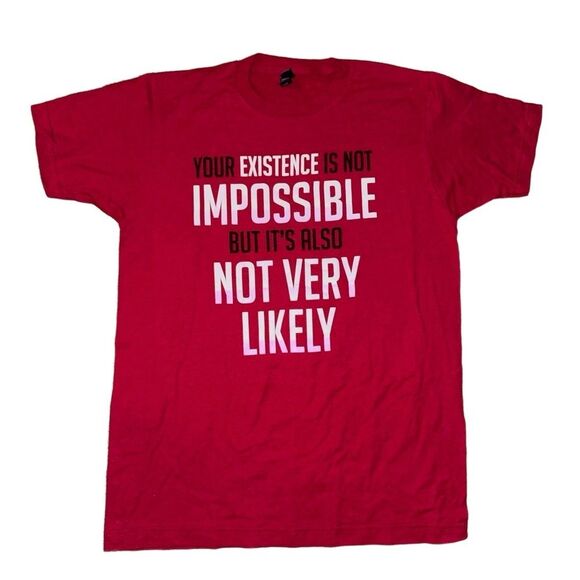Gildan Men's Medium T-Shirt Red Graphic Tee Night Vale Fan Podcast Merch - Picture 3 of 3
